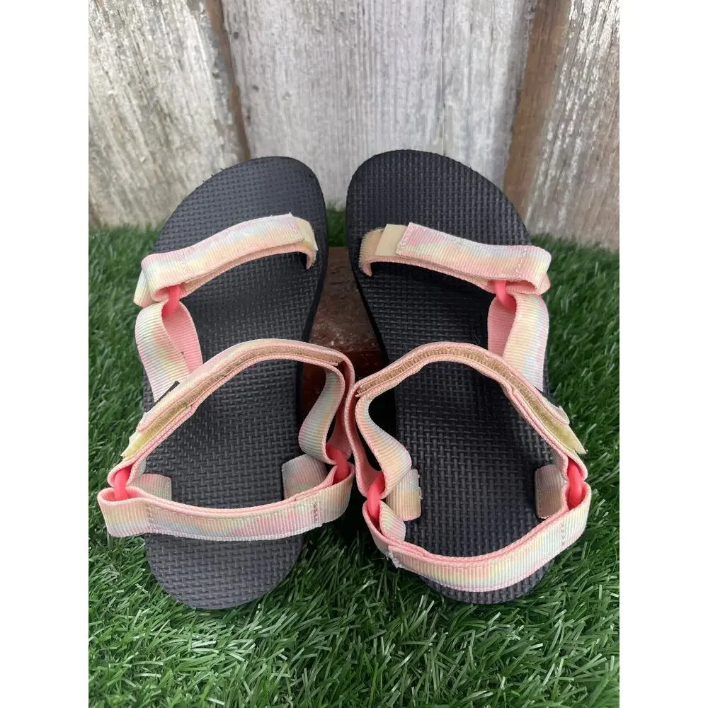 Teva Kids Original Universal Sandals Pastel Tie-dye Straps Kids US 1